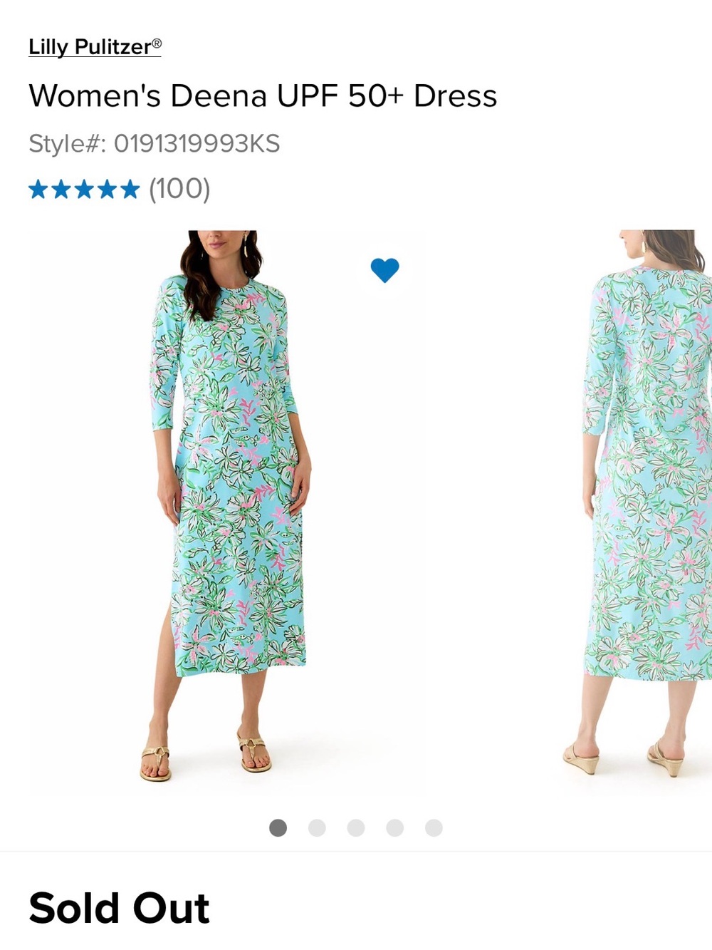 Lilly Pulitzer Deena Mint Green Floral Midi Dress Retail $238 - Picture 10 of 13